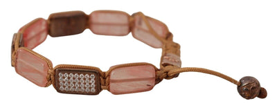 Nialaya Multicolor Kristallen Logo Versierde Verstelbare Armband