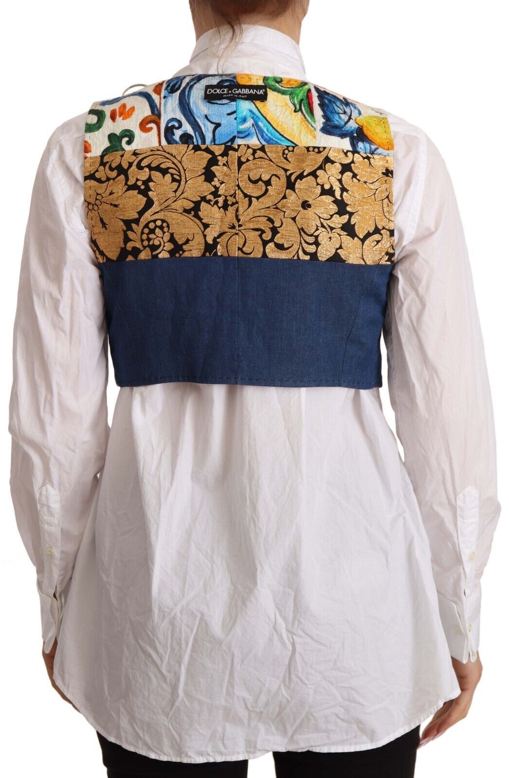 Dolce &amp; Gabbana - Manteau tailleur multicolore orné - Haut en coton
