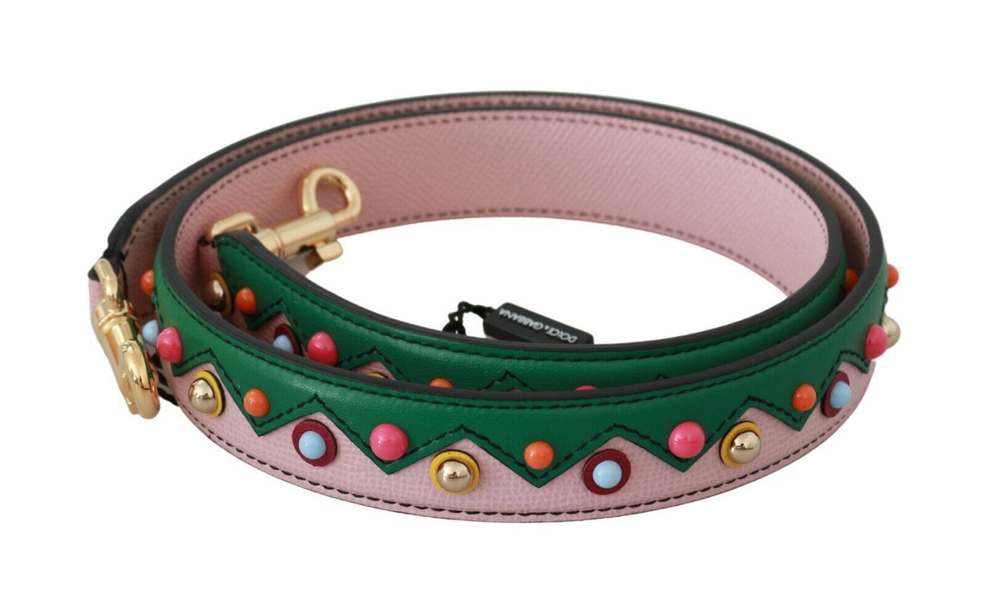 Dolce &amp; Gabbana schouderband leren roze handtas accessoire
