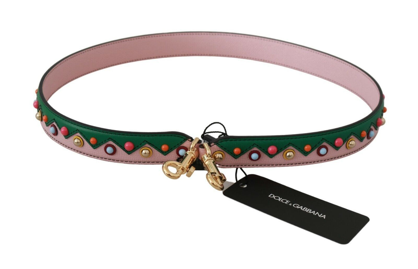 Dolce &amp; Gabbana schouderband leren roze handtas accessoire