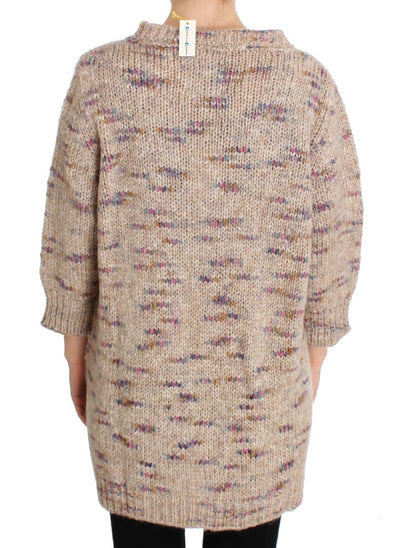 Pull oversize en laine mélangée beige PINK MEMORIES