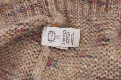 Pull oversize en laine mélangée beige PINK MEMORIES