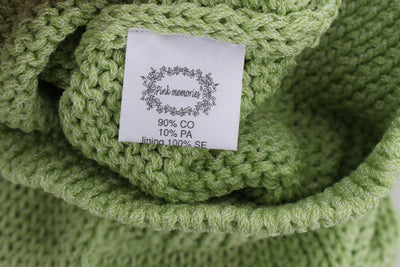 PINK MEMORIES Groene gebreide trui van katoenmix
