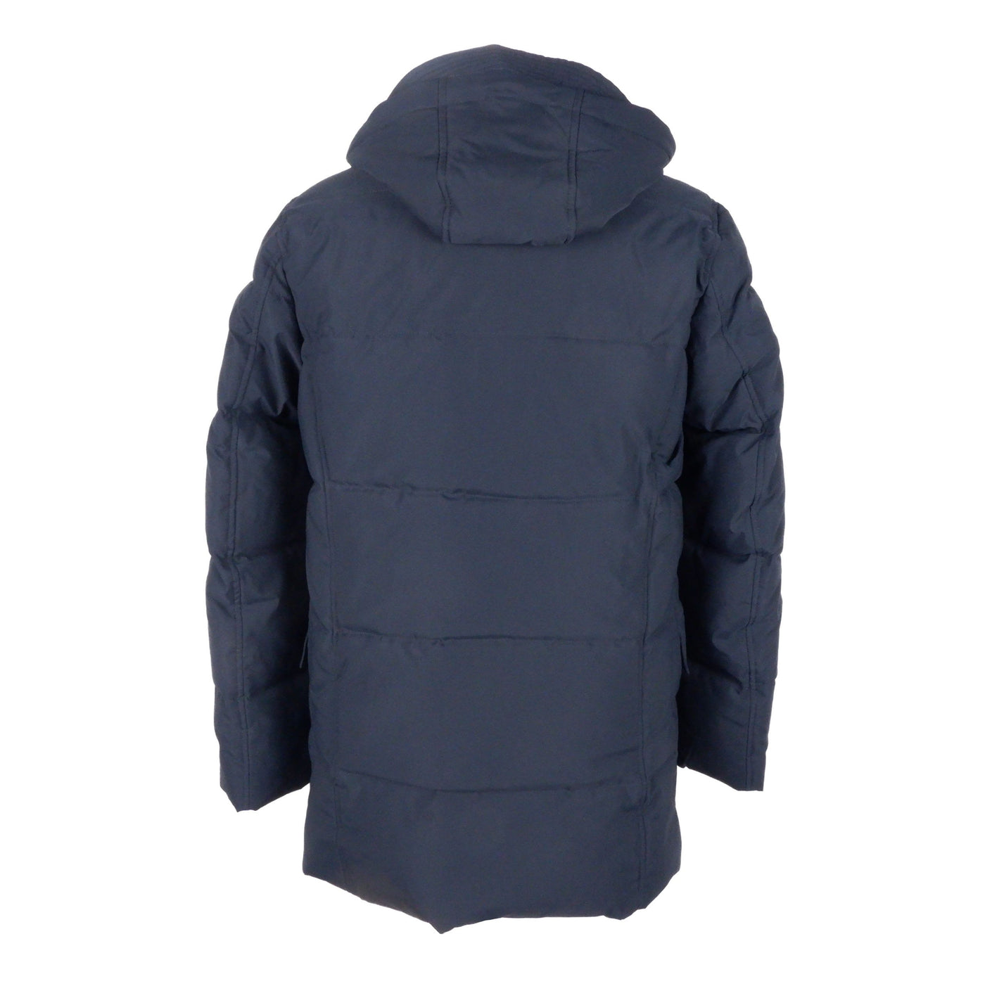 Emilio Romanelli Strak blauw herenjack met capuchon