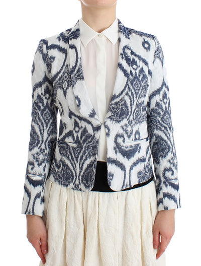 Christian Pellizzari Veste de costume blazer bleu blanc