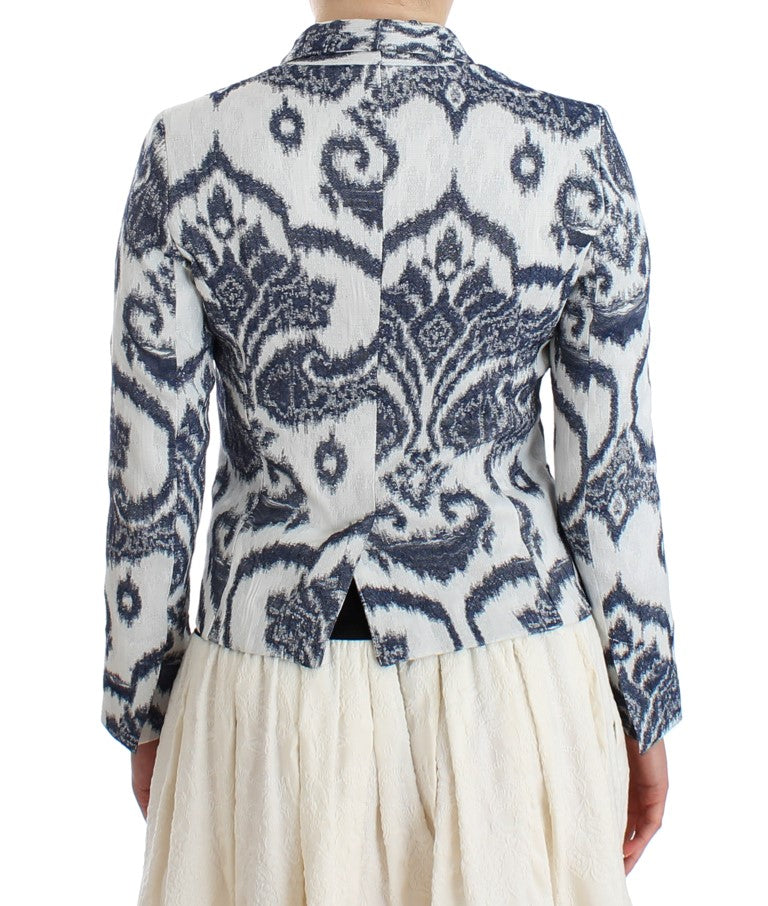 Christian Pellizzari Veste de costume blazer bleu blanc