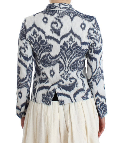 Christian Pellizzari Veste de costume blazer bleu blanc