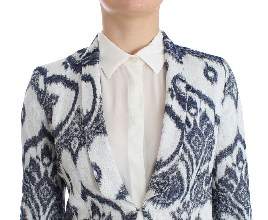 Christian Pellizzari Veste de costume blazer bleu blanc