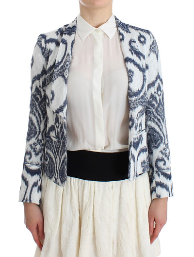 Christian Pellizzari Veste de costume blazer bleu blanc