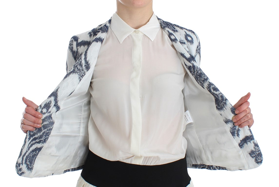 Christian Pellizzari Veste de costume blazer bleu blanc