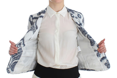 Christian Pellizzari Veste de costume blazer bleu blanc