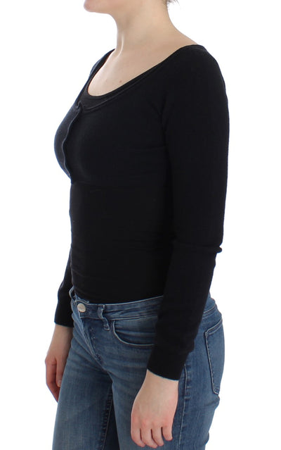 Ermanno Scervino Pull Cardigan En Cachemire Noir