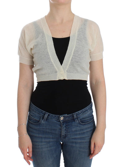 Ermanno Scervino witte wollen vest trui