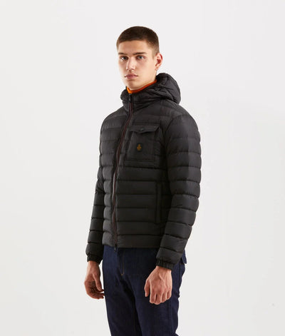 Refrigiwear Strak donsjack met capuchon en zakken