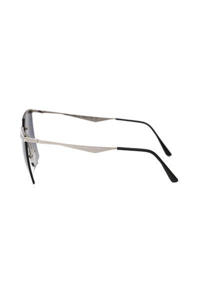 Lunettes de soleil argentées métallisées pour femme Frankie Morello