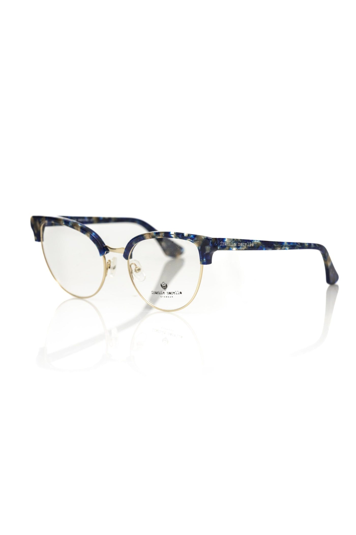 Frankie Morello Blauw Metallic Vezel Damesmontuur