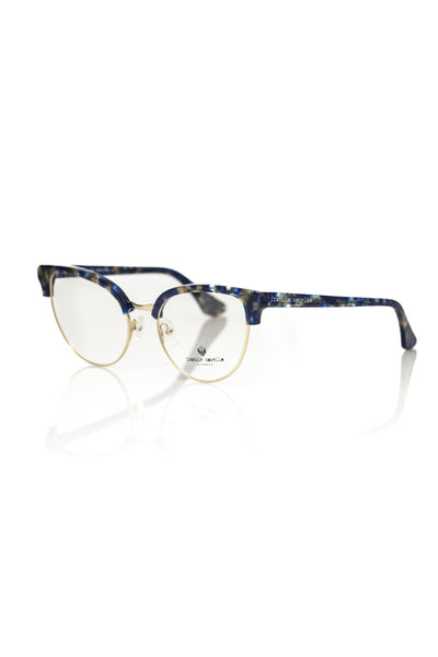 Frankie Morello Blauw Metallic Vezel Damesmontuur