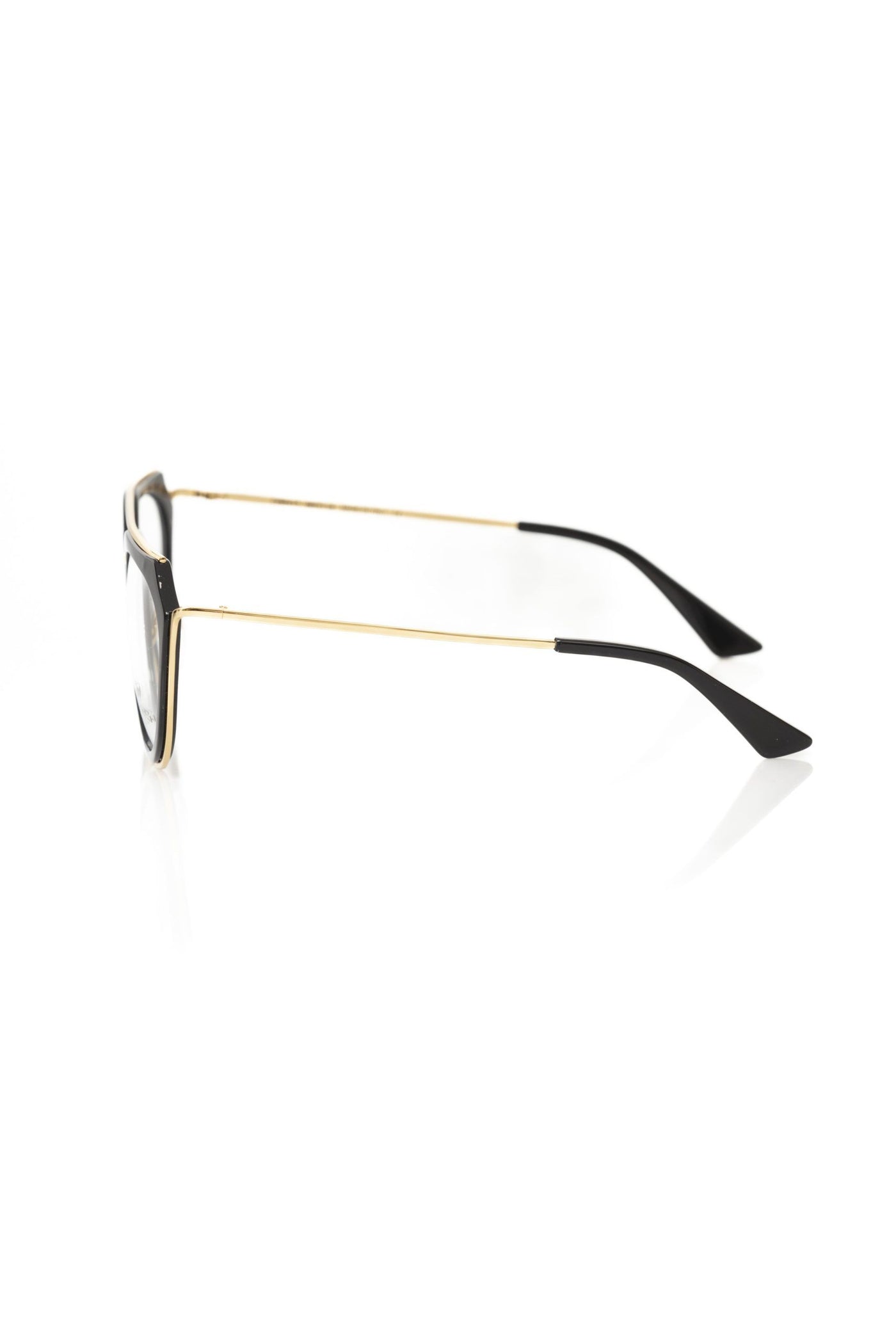 Lunettes de vue chics style aviateur Frankie Morello avec accents dorés