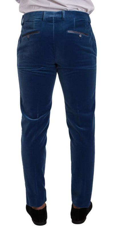 Dolce & Gabbana Blue SICILIA Velvet Slim Fit 2 Piece Suit