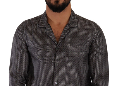 Haut de pyjama gris à motif fantaisie Dolce &amp; Gabbana pour homme