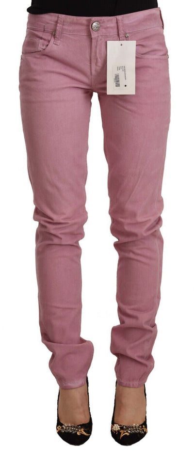 Jean skinny en coton rose Acht Slim Fit pour femme