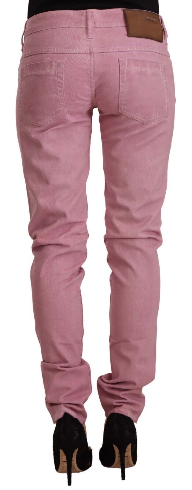 Jean skinny en coton rose Acht Slim Fit pour femme