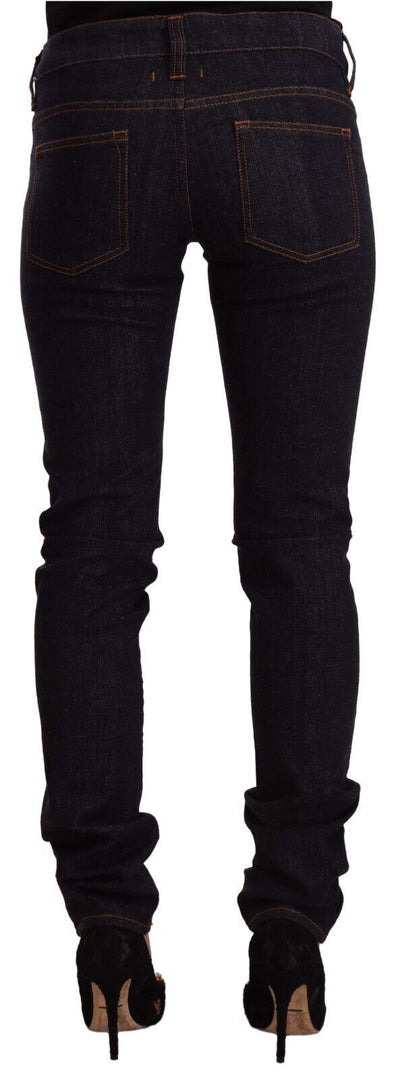 GF Ferre Zwarte Skinny Jeans van Katoen met Middelhoge Taille