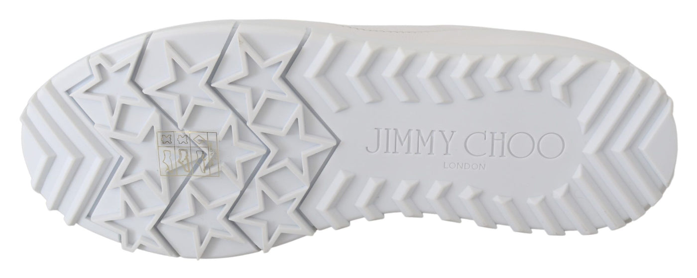 Jimmy Choo elegante witte leren sneakers