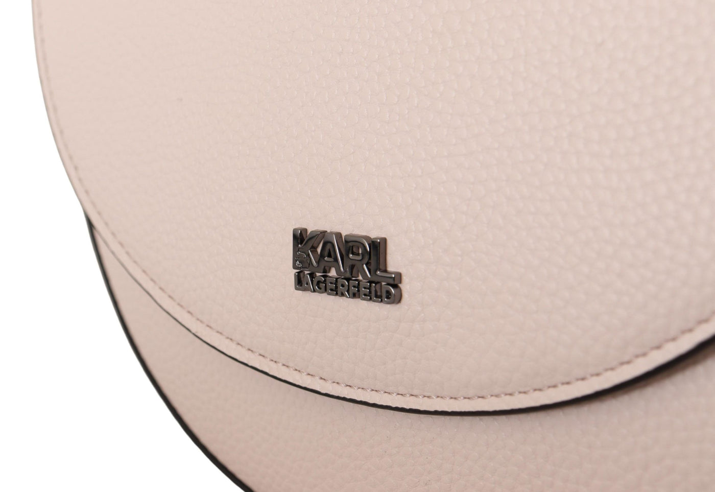 Sac à bandoulière élégant en cuir mauve rose clair Karl Lagerfeld