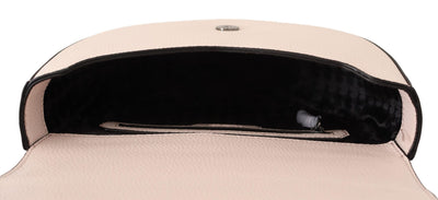Sac à bandoulière élégant en cuir mauve rose clair Karl Lagerfeld