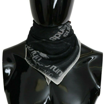 Foulard en laine gris foncé de marque Costume National