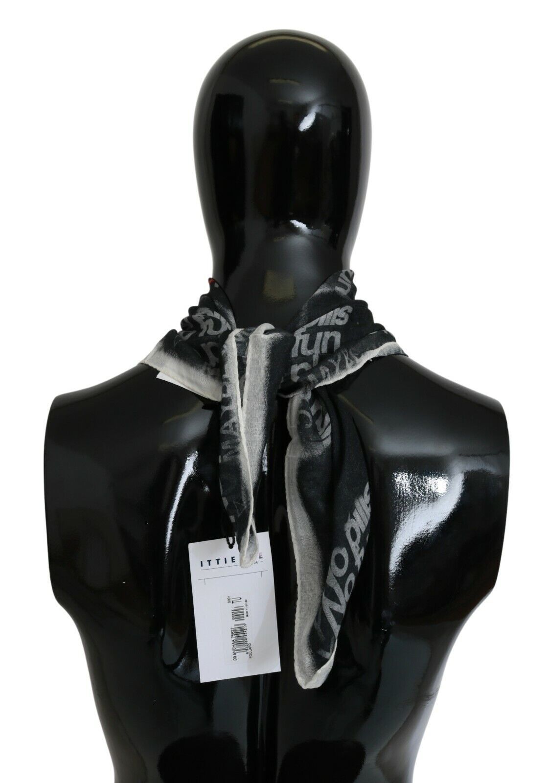 Foulard en laine gris foncé de marque Costume National