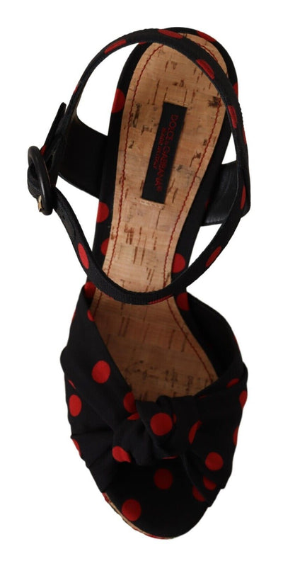 Dolce &amp; Gabbana Multicolor Platform Wedges Sandalen Charmeuse Schoenen