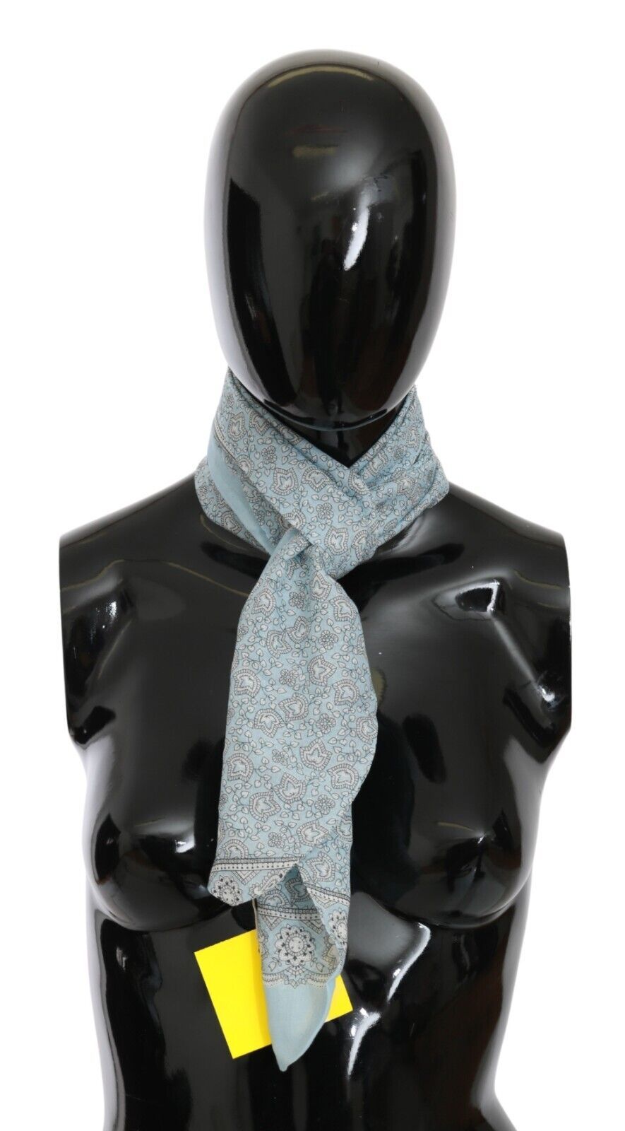 Ermanno Scervino Foulard Bandana Bleu Clair Wrap Châle Foulard