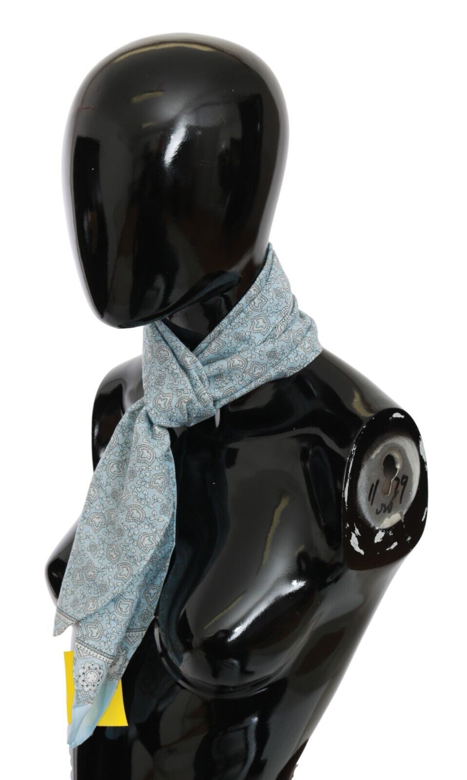 Ermanno Scervino Foulard Bandana Bleu Clair Wrap Châle Foulard