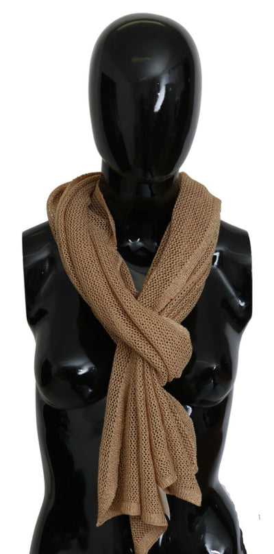 Foulard châle d'hiver marron GF Ferre