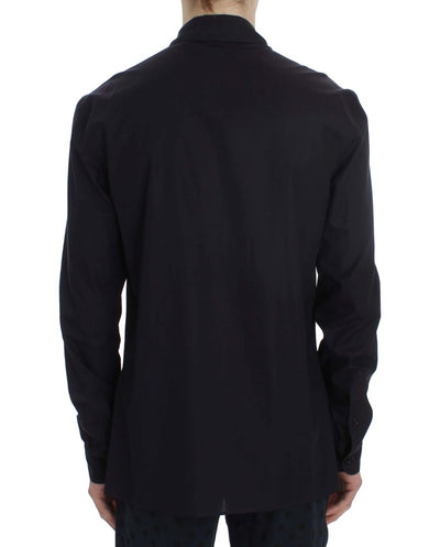Chemise de pyjama en coton à rayures violettes Dolce &amp; Gabbana