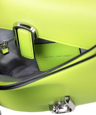 Marc Jacobs De J Marc Green Glow Glad Leren Schouder Crossbody Handtas