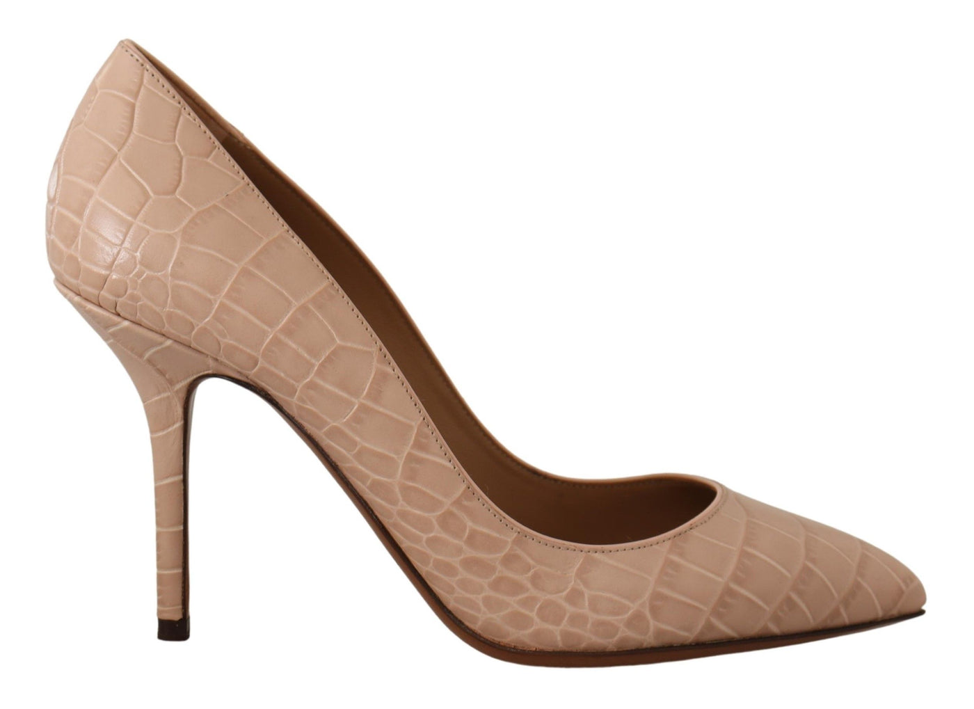Dolce &amp; Gabbana Beige Nude Leren BELLUCCI Hakken Pumps Schoenen