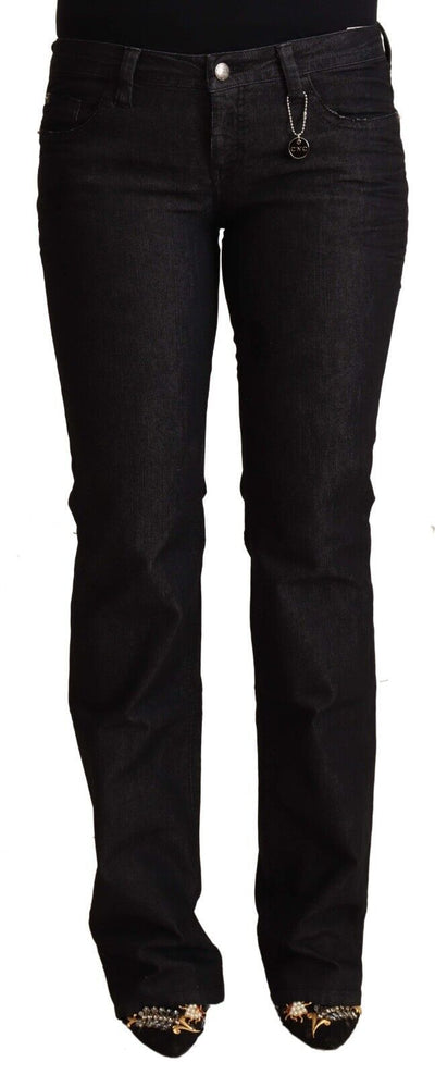 Costume National Zwarte Katoenen Skinny Jeans met Lage Taille