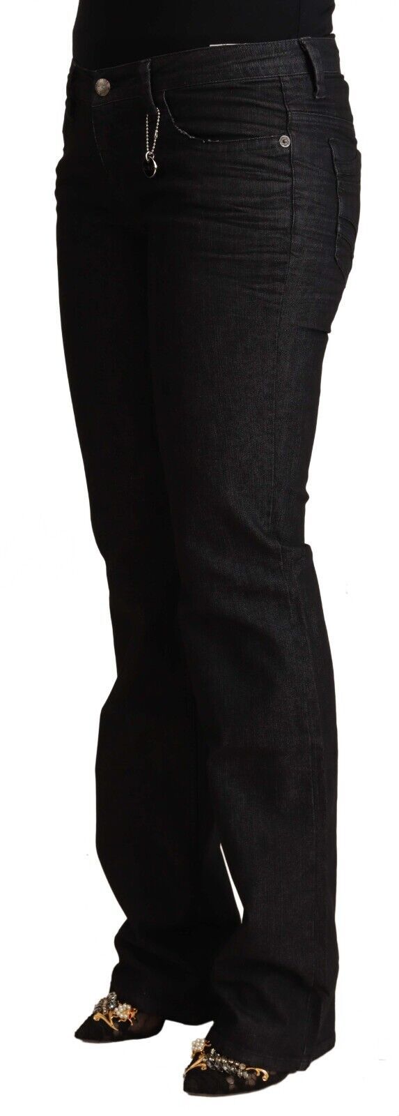 Costume National Zwarte Katoenen Skinny Jeans met Lage Taille