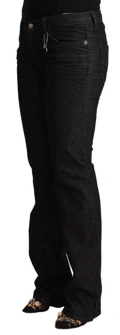 Costume National Zwarte Katoenen Skinny Jeans met Lage Taille