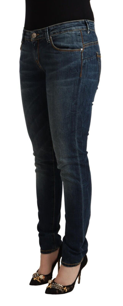 Acht Elegante Slim Fit Lage Taille Denim Jeans