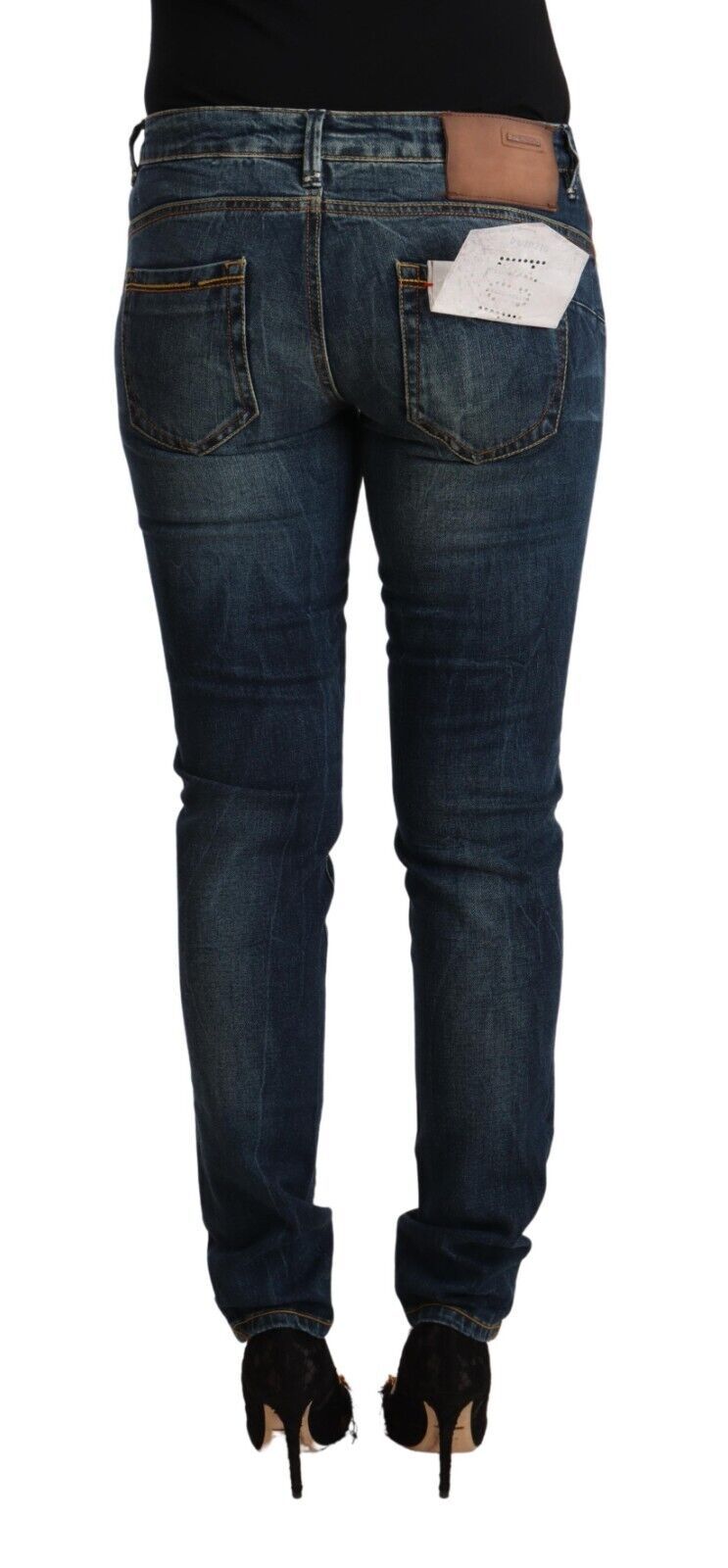 Acht Elegante Slim Fit Lage Taille Denim Jeans