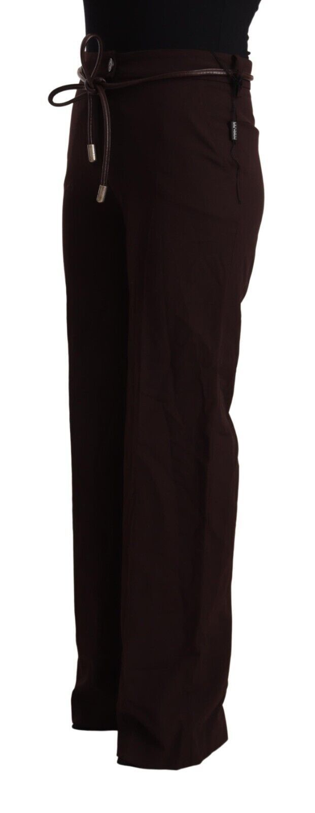 Pantalon droit taille haute noir de Patrizia Pepe