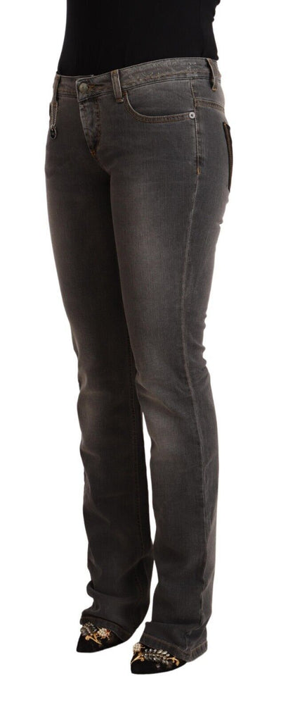 Jean droit taille basse gris délavé Costume National