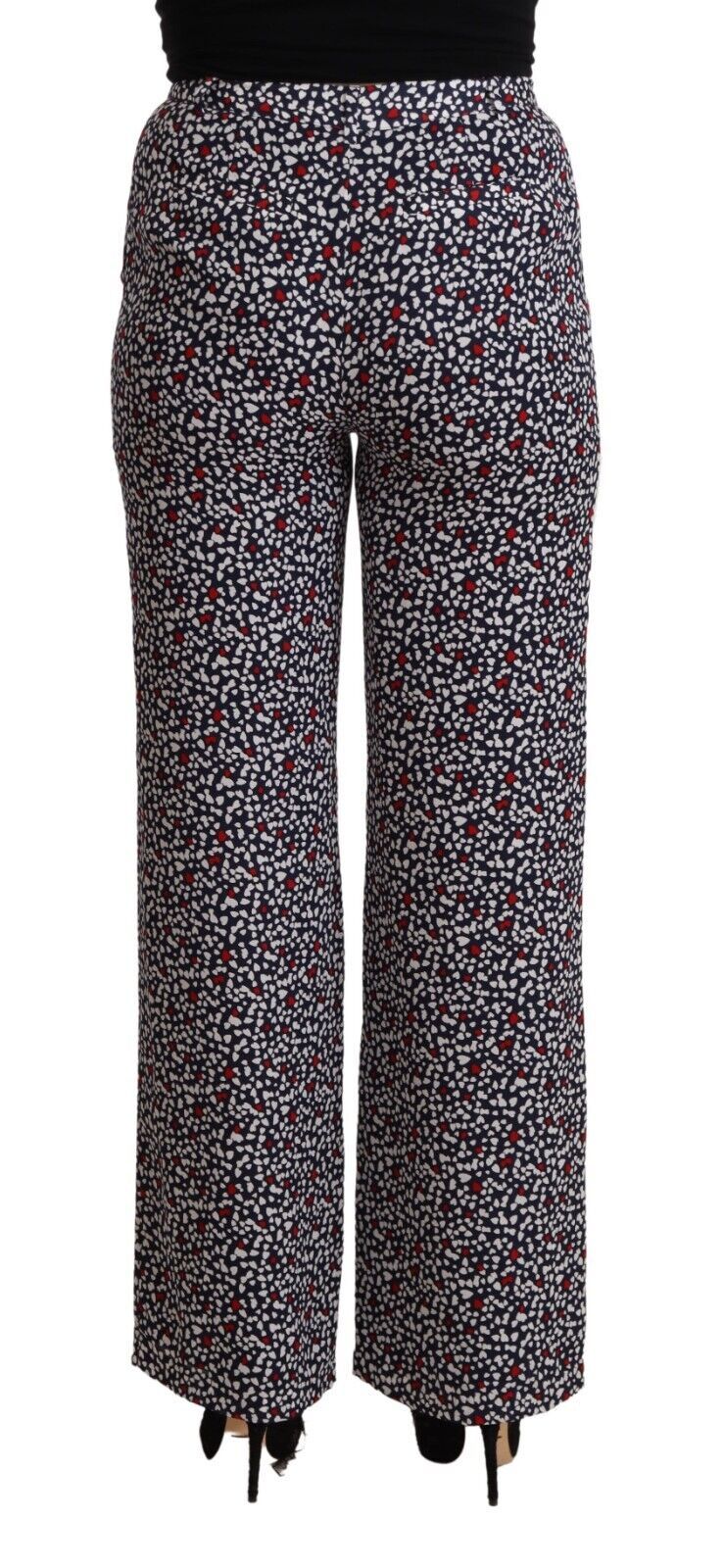 Pantalon droit noir taille haute imprimé Michael Kors