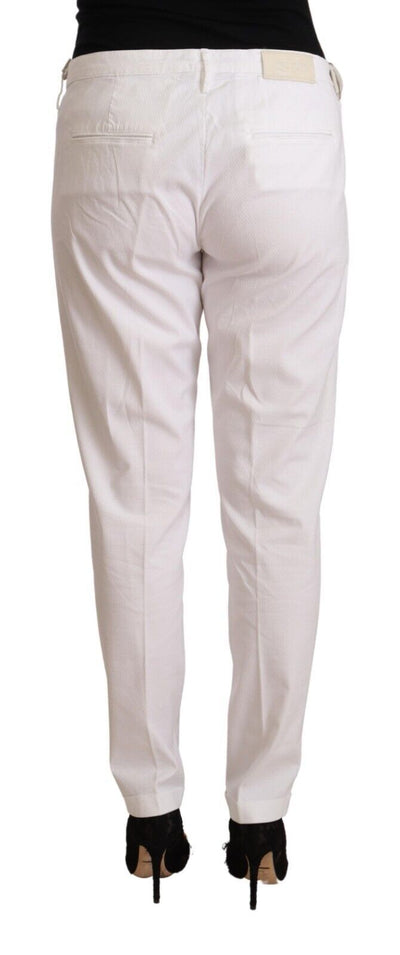 Pantalon fuselé blanc taille moyenne Birgitte de Jacob Cohen