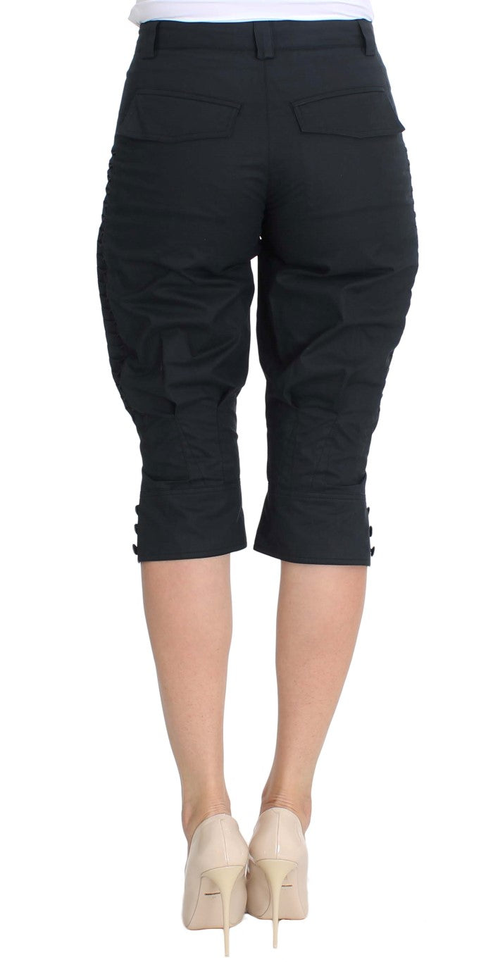 Ermanno Scervino blauwe katoenen 3/4 lengte broek