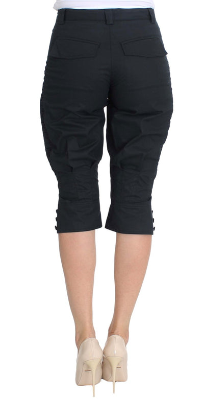 Ermanno Scervino blauwe katoenen 3/4 lengte broek